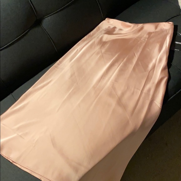 New with tags, Blush pink satin skirt. - Picture 4 of 9